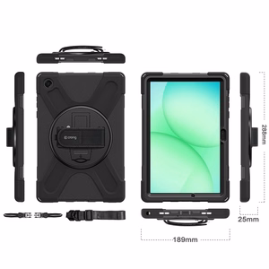 Усиленный чехол Crong Defender Plus для Samsung Galaxy Tab A11+ 10,9″ (X230/X235/X236), чёрный
