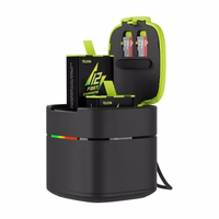 TELESIN Box dual-channel laadija jaoks GoPro Hero 12/ 11 / 10 / 9 (fast charging)