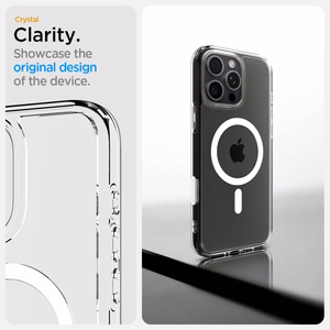 Spigen Чехол Ultra Hybrid "T" Mag совместимый с MagSafe для iPhone 16 Pro белый