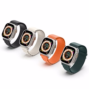 DUX DUCIS strap GS nylon jaoks Apple Watch 42 / 44 / 45 / 49 mm must