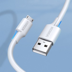 Ugreen US289 60143 micro USB / USB-A kaabel 2m valge