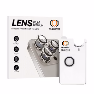 Tempered glass Tel Protect 3D Lens on camera jaoks Iphone 17 Air läbipaistev (lens 1 piece)