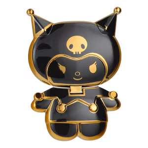 Phone stand DOLL - stick-on - czarny
