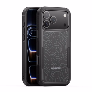 Ümbris Dux Ducis Shld Apple iPhone 17 Pro Max must (Contour Pattern)