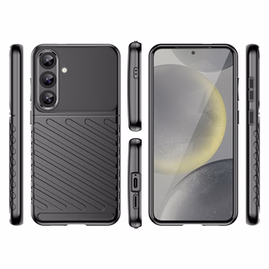 Thunder Ümbris jaoks Samsung Galaxy S25+ Silicone Armored Cover - must