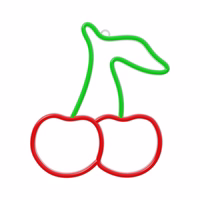 Neon LED Light CHERRY roheline punane NNE23 Neolia