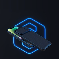 Nillkin Textured S ümbris iPhone 14-le, soomustatud kate koos kaamerakattega, roheline