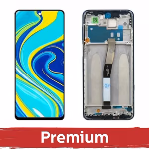 LCD Ekraan Ühildub Xiaomi Redmi Note 9S (Note 9 Pro) koos Frame / Glacier Valge / OEM
