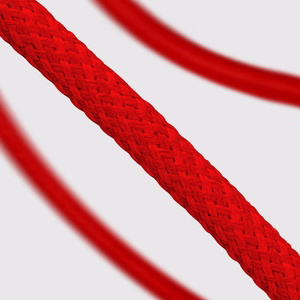 SBS TECABLETISSUETCCR USB-C - USB-C 1.5m 60W Braided Kaabel - punane