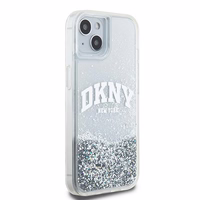 DKNY Liquid Glitter Big Logo ümbris jaoks iPhone 15 / 14 / 13 - valge