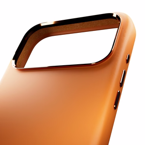 Pure Icon Mag Pro Liquid Silicone Ümbris jaoks iPhone 17 Pro, MagSafe Compatible, with Camera Protection and Aluminum Buttons - Oranž