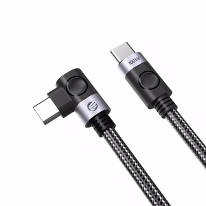 Orico C2C nurga USB-C–USB-C PD, 100 W kaabel, 0,5 m – must