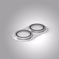 Etteri full camera lens guard for iPhone 17 hõbedane