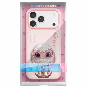 Nimmy Cool&Cute 2.0 Rabbit Ümbris jaoks iPhone 17 Pro - Roosa