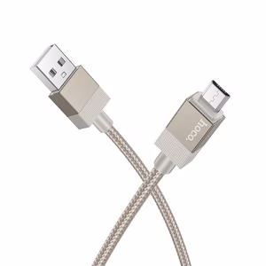 Kaabel USB A to Micro USB Hoco 2,4A 1 m X110 kuldne