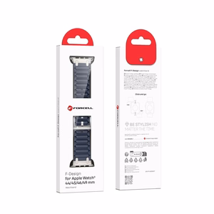 Strap to Apple Watch Forcell F-Design FA06 silicone holes 42 / 44 / 45 / 49 mm blue