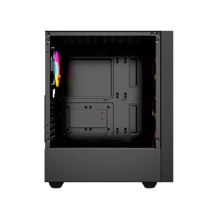 Игровой корпус компьютера Gembird Fornax 4000 ARGB, ATX, Midi Tower, подсветка, чёрный