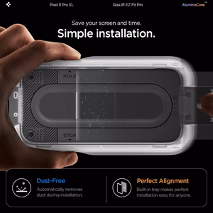 Spigen Glas.tR EZ Fit Pro AC 2-Pack karastatud kaitseklaaside komplekt Google Pixel 11 Pro XL telefonile (2 tk)
