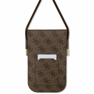Guess bag jaoks phone GUOWBP4SNSW brown Wallet 4G Cord Script