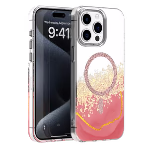 Epoxy Mag ümbris iPhone 14 Pro 6,1" roosa