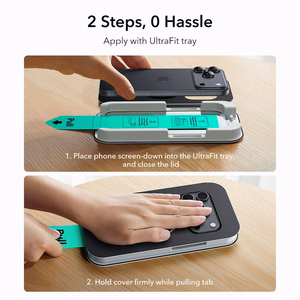 ESR UltraFit Karastatud klaas 2-pack jaoks iPhone 17 Pro - läbipaistev