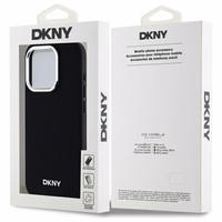DKNY Plain Logo MagSafe iPhone 15 Pro Max Ümbris - Must