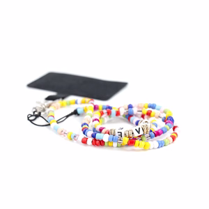 PIXIE Phone lanyard, Phone pendant / cord length 68cm (34cm in the loop) / on neck - beads