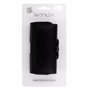 WONDER Pro Belt Holster (SIZE 12) jaoks Huawei Y3-2/Nokia 630/Samsung A310/G350/G360/I9100/Sony Z3 mini must