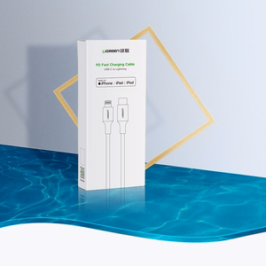 USB kaabel Ugreen US171 MFi USB-C to Lightning 3A 1.0m valge