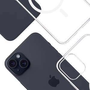3mk Clear MagCase jaoks Apple iPhone 15 Plus - läbipaistev