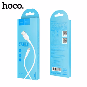 USB kaabel Hoco X25 Lightning 1.0m valge