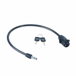 Yale YCK0/10/60/2 – 10 mm võtmega jalgratta trosslukk, 60 cm, must