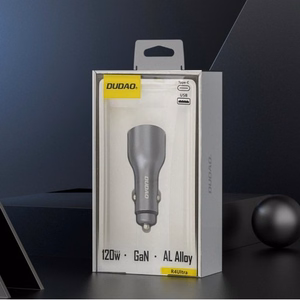 Dudao R4Ultra 120W Power Delivery kiirlaadija LED autolaadija USB-A USB-C - hall