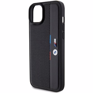 BMW Perforated Tricolor Line ümbris jaoks iPhone 15 Plus / 14 Plus - must