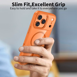 Tech-Protect MagMat MagSafe Ümbris jaoks iPhone 17 Pro - Läbipaistev Oranž