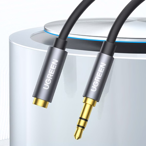 Ugreen AV118 10592 kaabel 3.5 mm mini jack (pistik) / 3.5 mm mini jack (pesa) 1m - hõbedane