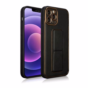 Uus Kickstand ümbris iPhone 13 Pro jaoks koos statiiviga mustaga