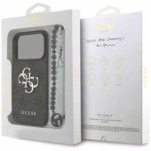 Guess 4G Strap 4G Classic Logo Ümbris jaoks iPhone 17 Pro - Must