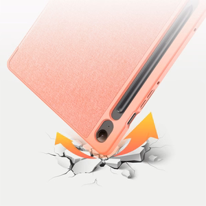 Dux Ducis Domo eco-leather ümbris with stand jaoks Samsung Tab S9 FE+ - roosa