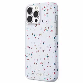 Uniq Coehl Terrazzo ümbris iPhone 13 Pro Max'ile - valge