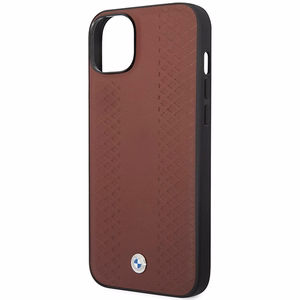 Ümbris BMW BMHCP14S22RFGR iPhone 14 6.1" Burgundy/burgundy Leather Diamond Pattern