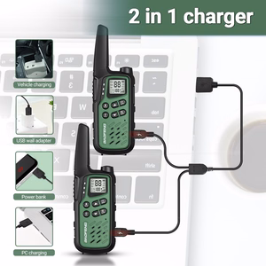 Baofeng BF-T25E raadiosaatjate komplekt, 2 tk, rohelised
