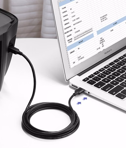 Ugreen USB Type B printerikaabel (pistik) - USB 2.0 (pistik) 480 Mbps 1.5 m must (US135 10350)