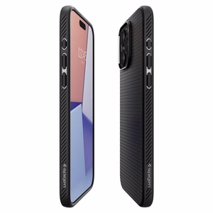 Spigen чехол LIQUID AIR для iPhone 15 Pro матовый чёрный