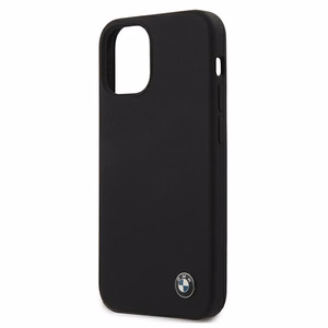 BMW Silikoonist allkirjastatud ümbris iPhone 12 mini jaoks - must