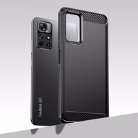 Carbon Case Flexible Cover Sleeve for Xiaomi Redmi Note 11 must