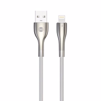Forever Sleek kaabel USB - Lightning 1,0 m 2.4A valge