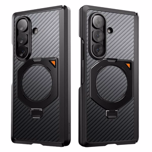 Supcase UB Aero MagSafe 2-osaline ümbrise ja privaatsusfiltriga ekraanikaitse komplekt Samsung Galaxy Z Fold 8 Ultra jaoks – must