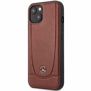 Mercedes nahast Urban Bengale ümbris iPhone 13 / 14 / 15 burgundi
