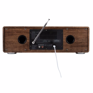AKAI AM-100 RHAPSODY stereosüsteem, 30W RMS, Bluetooth 5.0, DAB+/FM, CD/USB, AUX, pruun/must